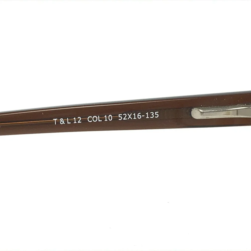 Truth & Love Eyeglasses Frames T & L 12 COL 10 Clear Brown Fade 52-16-135